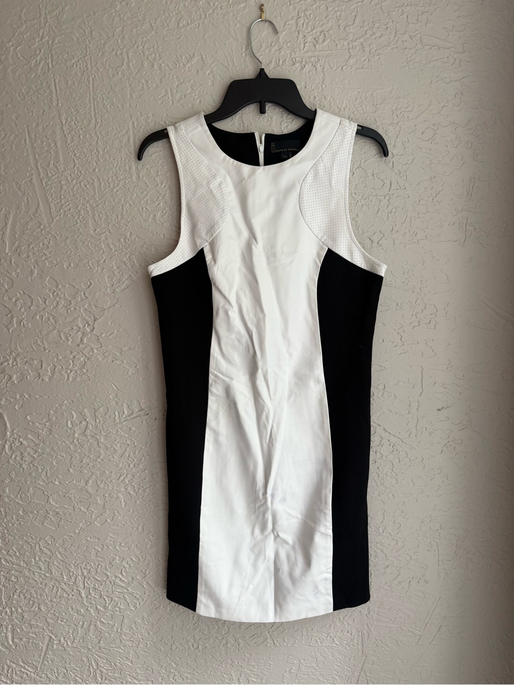 i jeans by Buffalo White and Black Color-Block Sleeveless Mini Dress